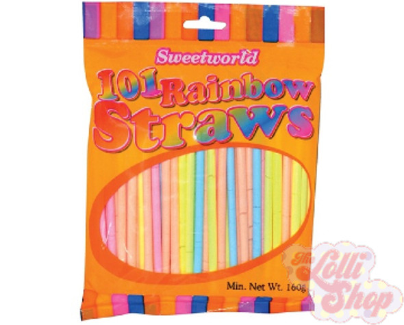Sweetworld 101 Rainbow Straws 160g Sweetworld 101 Rainbow Straws 160g