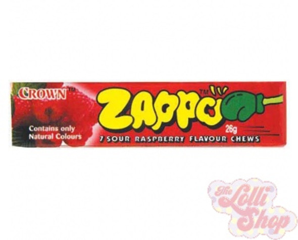Zappo Raspberry Chews 26g Zappo Raspberry Chews 26g